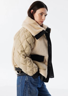 TWİST Beyaz Kadın Basic Mont