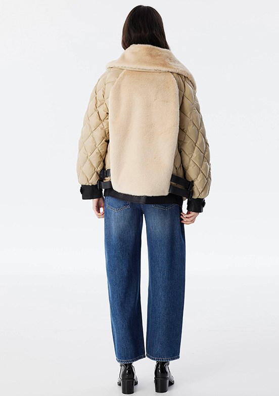 TWİST Beyaz Kadın Basic Mont