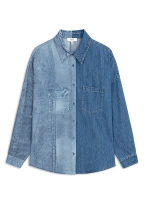 TWİST Lacivert Kadın Uzun Kol Gömlek