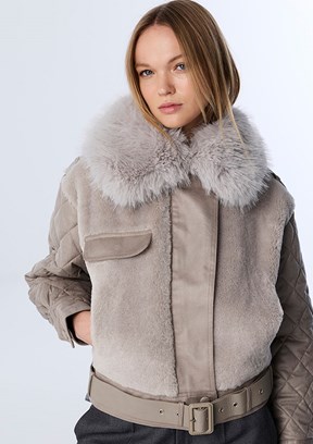 TWİST Gri Kadın Basic Mont