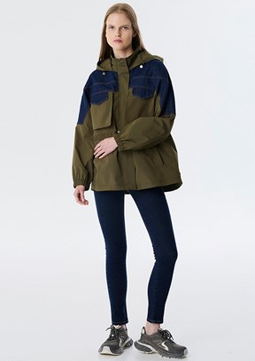 TWİST Yeşil Kadın Basic Mont