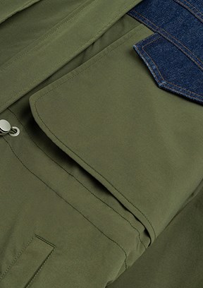 TWİST Yeşil Kadın Basic Mont