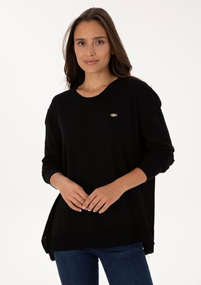 US POLO ASSN Siyah Kadın Basic Kazak