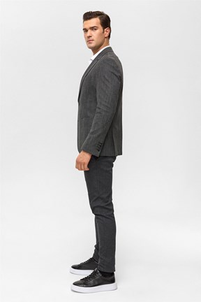 SÜVARİ - CT2021600405 Erkek Siyah Slim Ceket