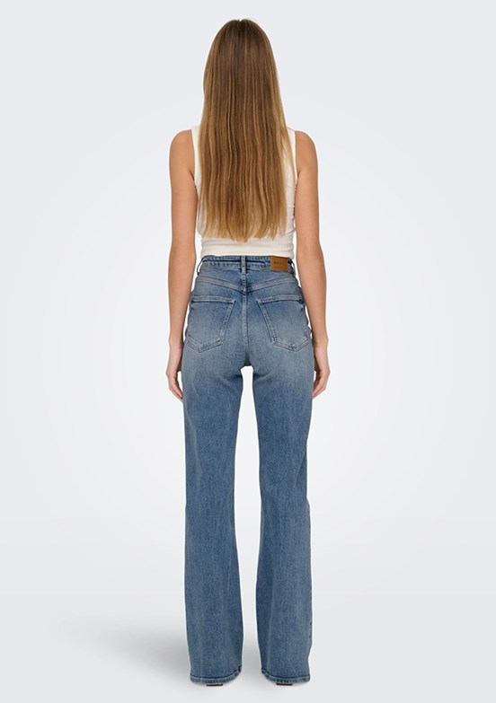 ONLY Mavi Kadın Normal Bel Jean Pantolon