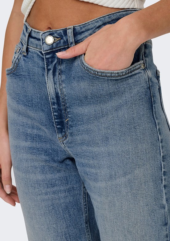 ONLY Mavi Kadın Normal Bel Jean Pantolon