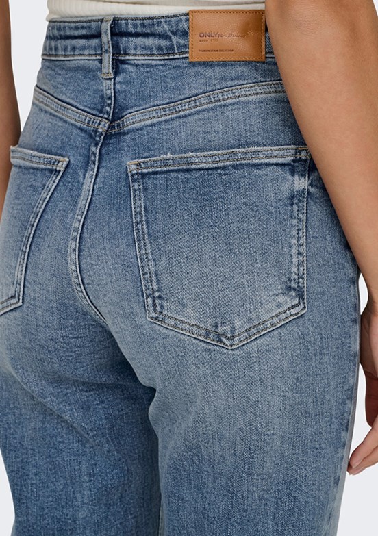 ONLY Mavi Kadın Normal Bel Jean Pantolon