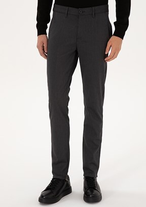 PİERRE CARDİN Siyah Erkek Slim Pantolon
