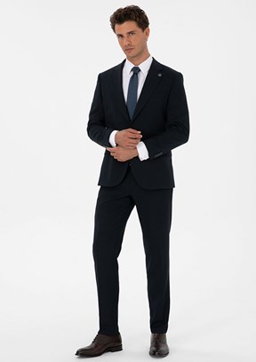 PİERRE CARDİN Lacivert Erkek Ultra Slim Takım Elbise