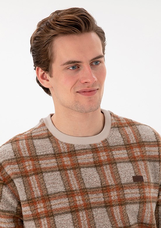 US POLO ASSN Beyaz Erkek Comfort Sweatshirt