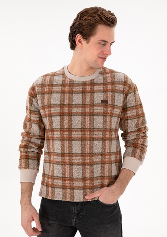 US POLO ASSN Beyaz Erkek Comfort Sweatshirt