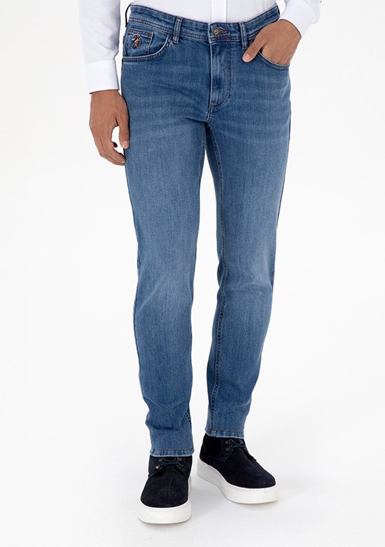 US POLO ASSN Mavi Erkek Slim Jean Pantolon