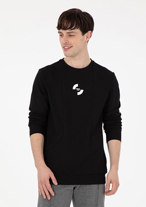 US POLO ASSN Siyah Erkek Regular Sweatshirt