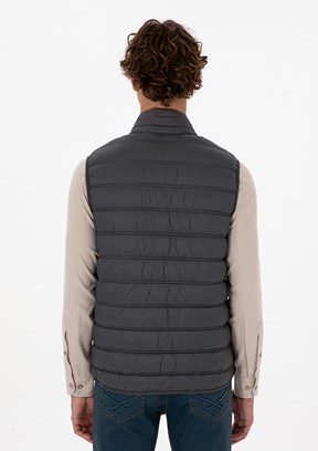 US POLO ASSN Gri Erkek Basic Yelek