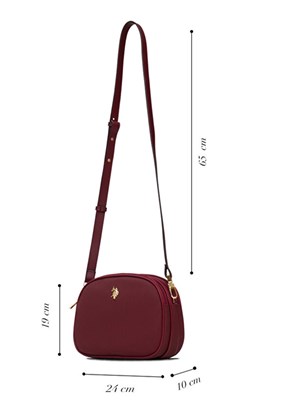 US POLO ASSN Bordo Kadın Çapraz Çanta