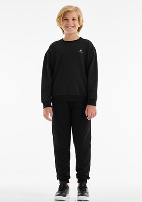 LUMBERJACK Siyah Erkek Çocuk Baskılı Sweatshirt