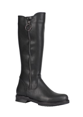 PANDORA Siyah Kadın Yandan Fermuarlı Çizme