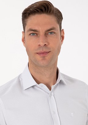 PİERRE CARDİN Yeşil Erkek Uzun Kol Gömlek
