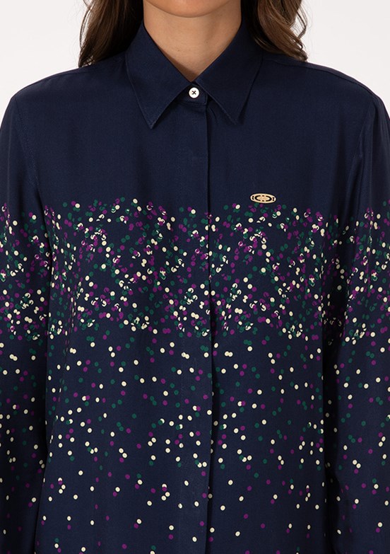 US POLO ASSN Lacivert Kadın Regular Gömlek