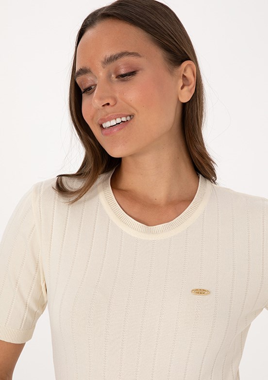 US POLO ASSN Beyaz Kadın Slim Kazak