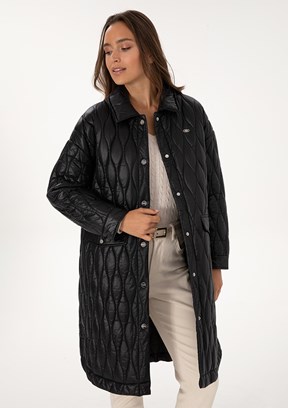 US POLO ASSN Siyah Kadın Basic Kaban