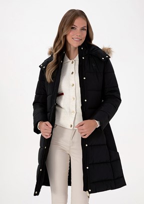 US POLO ASSN Siyah Kadın Basic Kaban