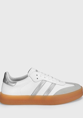LUFİAN  David Beyaz Erkek Deri Sneaker Ayakkabı