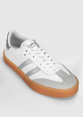 LUFİAN  David Beyaz Erkek Deri Sneaker Ayakkabı