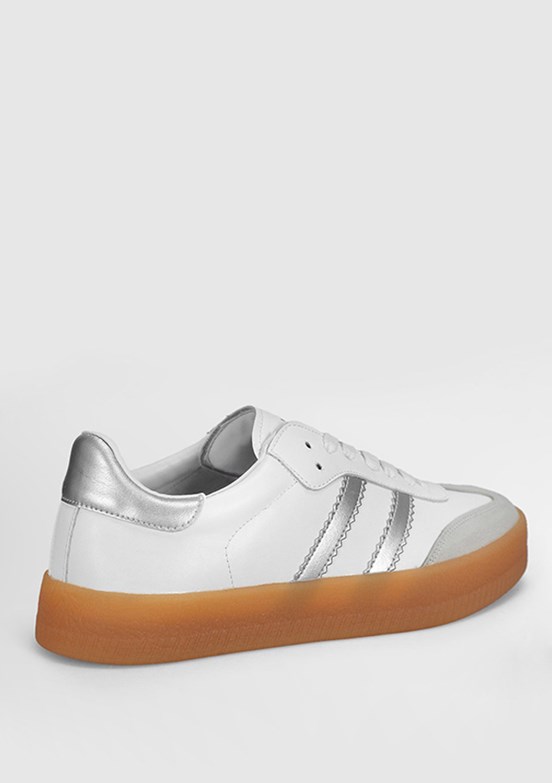 LUFİAN  David Beyaz Erkek Deri Sneaker Ayakkabı