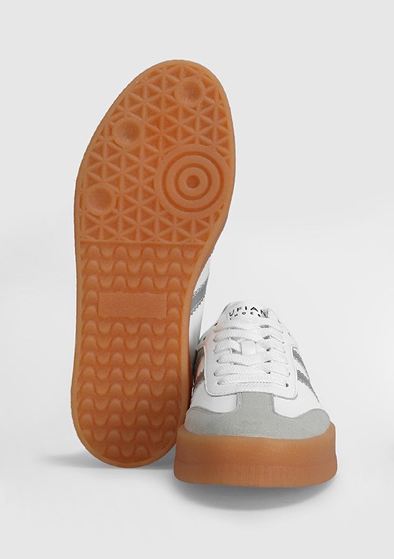 LUFİAN  David Beyaz Erkek Deri Sneaker Ayakkabı