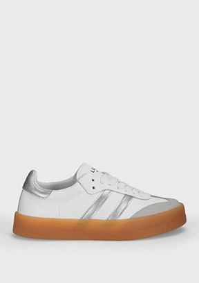 LUFİAN  Beyaz Erkek Deri Sneaker Ayakkabı