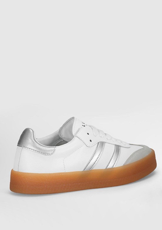 LUFİAN  Beyaz Erkek Deri Sneaker Ayakkabı