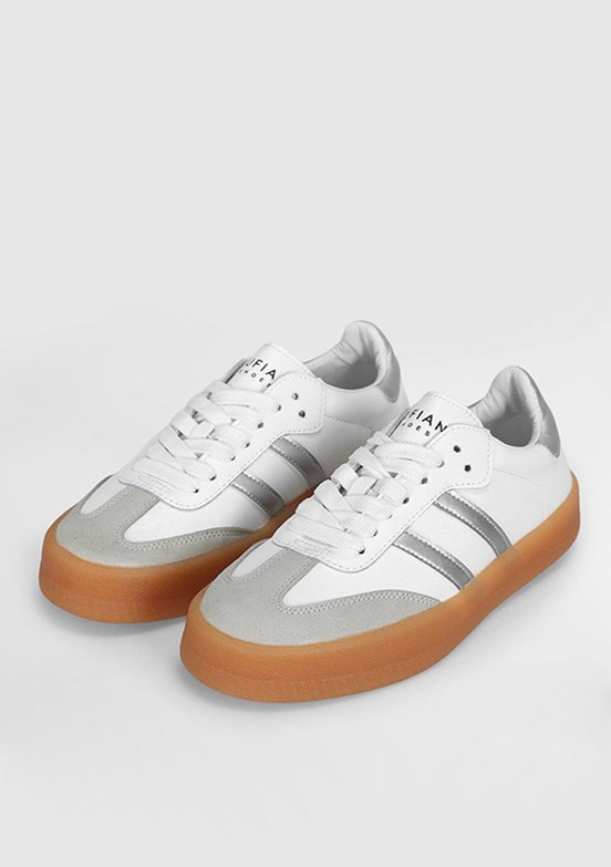 LUFİAN  Beyaz Erkek Deri Sneaker Ayakkabı