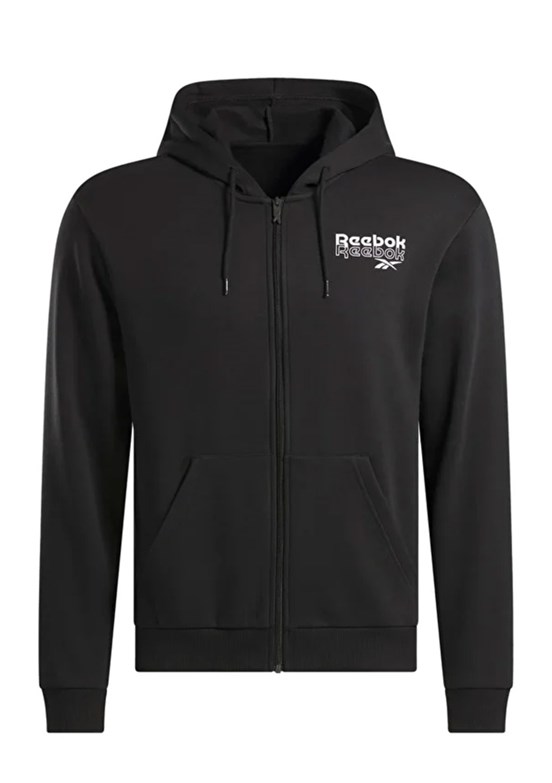 REEBOK Siyah Erkek Ri Brand Proud FZ Fermuarlı Sweatshirt