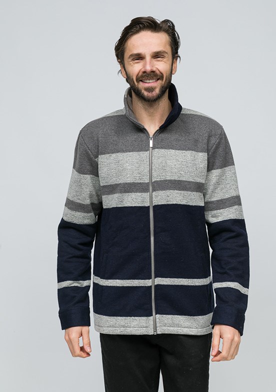 JOHNNY JOE Gri Erkek Fermuarlı Hırka