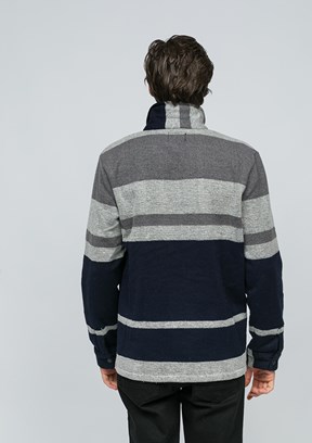 JOHNNY JOE Gri Erkek Fermuarlı Hırka