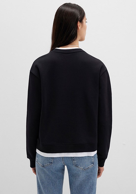 MAVİ Siyah Kadın Bisiklet Yaka Sweatshirt