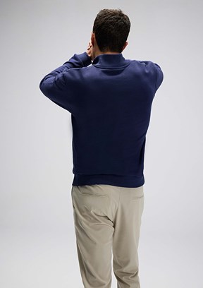 ELLESSE Lacivert Erkek Yarım Fermuarlı Sweatshirt