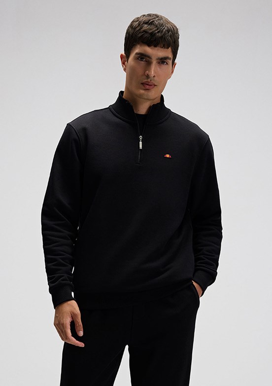 ELLESSE Siyah Erkek Fermuarlı Sweatshirt