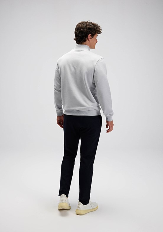 ELLESSE Gri Erkek Fermuarlı Sweatshirt