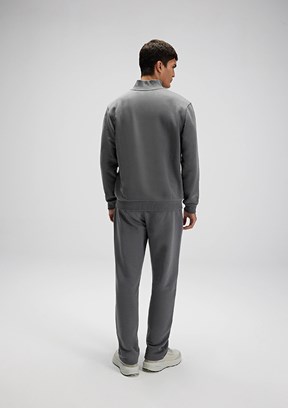 ELLESSE Anrasit Erkek Fermuarlı Sweatshirt