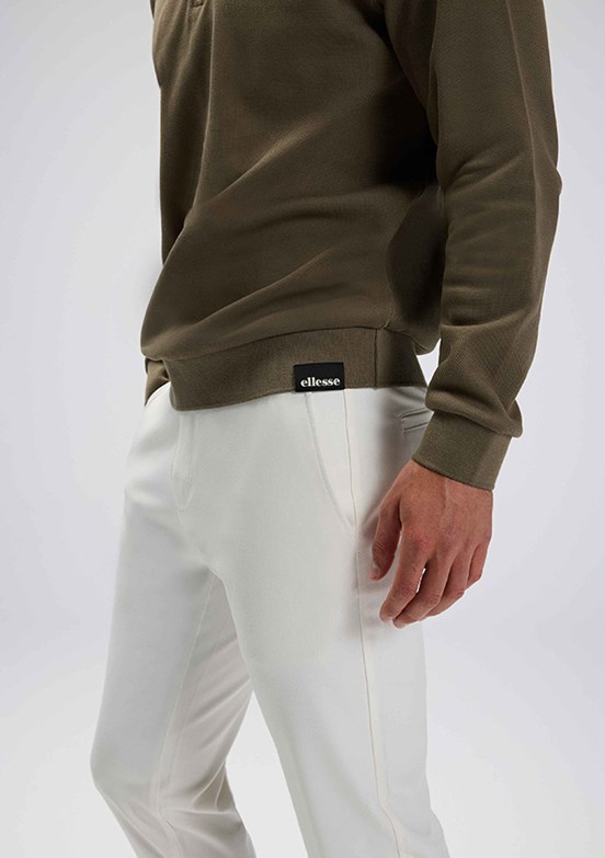 ELLESSE - EM602 Erkek Yeşil Polo Yaka Sweatshirt