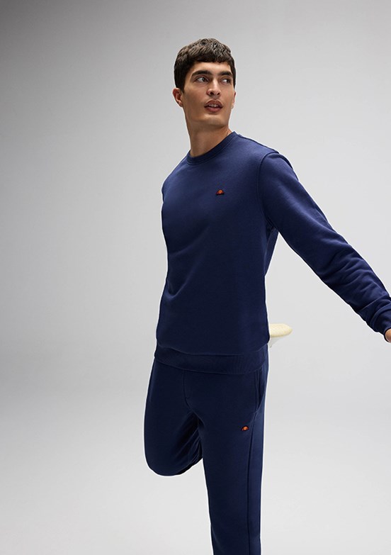 ELLESSE Lacivert Erkek Kapüşonsuz Sweatshirt