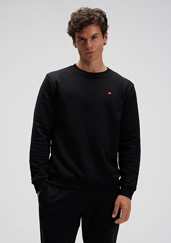 ELLESSE Siyah Erkek Kapüşonsuz Sweatshirt