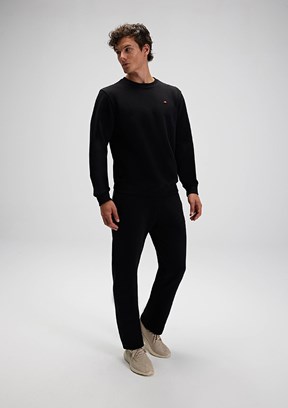 ELLESSE Siyah Erkek Kapüşonsuz Sweatshirt
