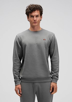 ELLESSE Anrasit Erkek Kapüşonsuz Sweatshirt