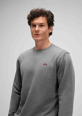 ELLESSE Anrasit Erkek Kapüşonsuz Sweatshirt