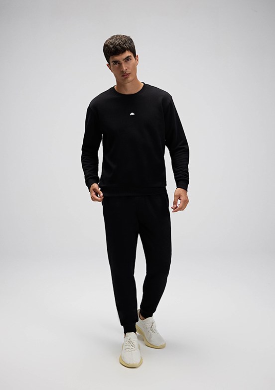 ELLESSE - EM554 Erkek Siyah Jogger Eşofman Altı