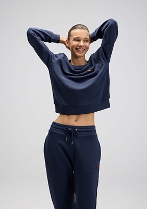 ELLESSE Lacivert Kadın Kapüşonsuz Sweatshirt