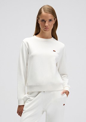 ELLESSE Beyaz Kadın Kapüşonsuz Sweatshirt